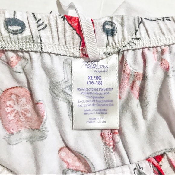 Christmas Patterned XL (16-18) Lightweight Pajama Bottoms - Picture 7 of 10